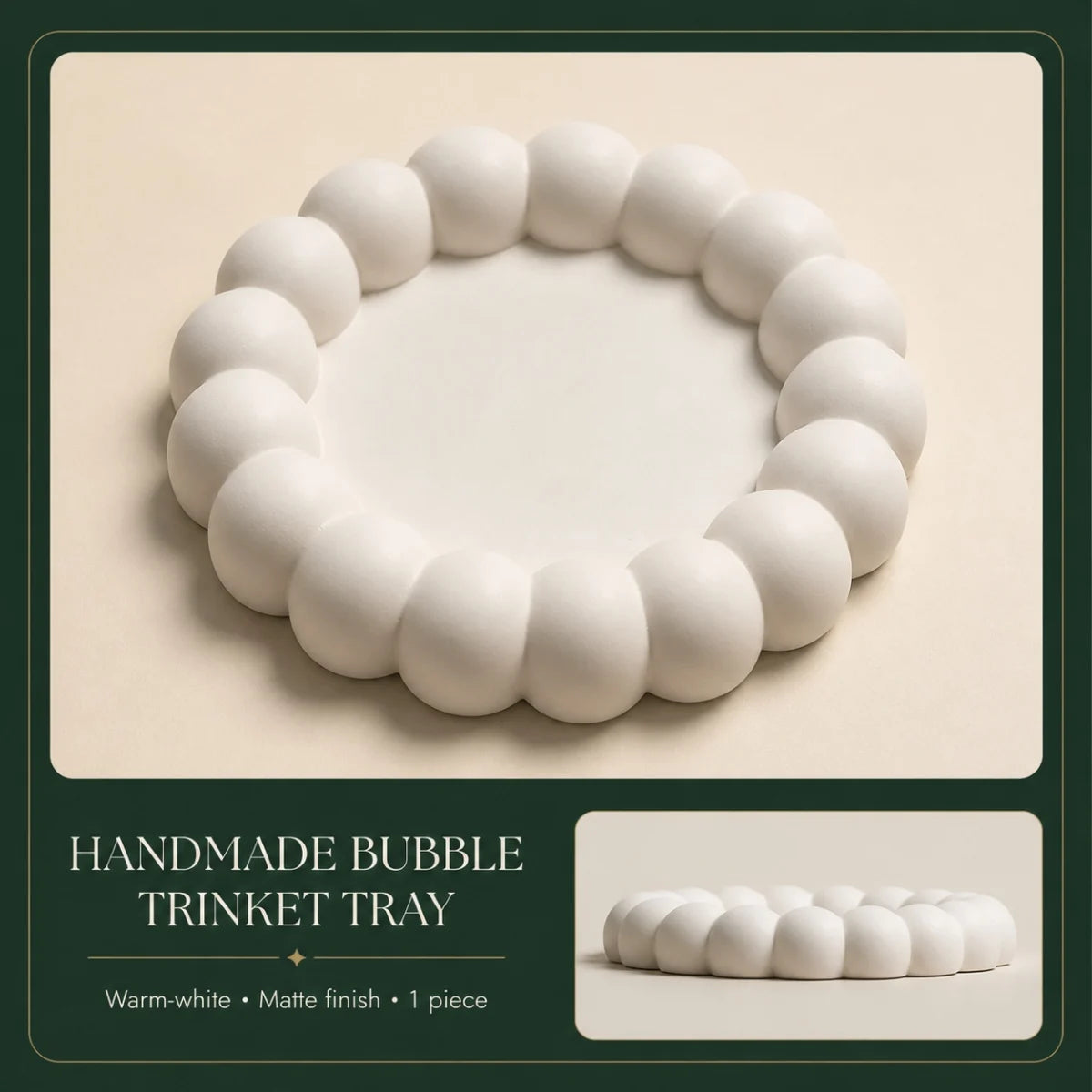 Everything included: the hand-cast plaster of paris pieces