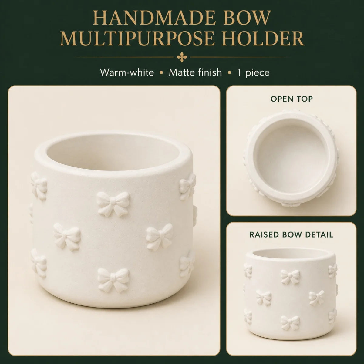 Everything included: the hand-cast plaster of paris pieces