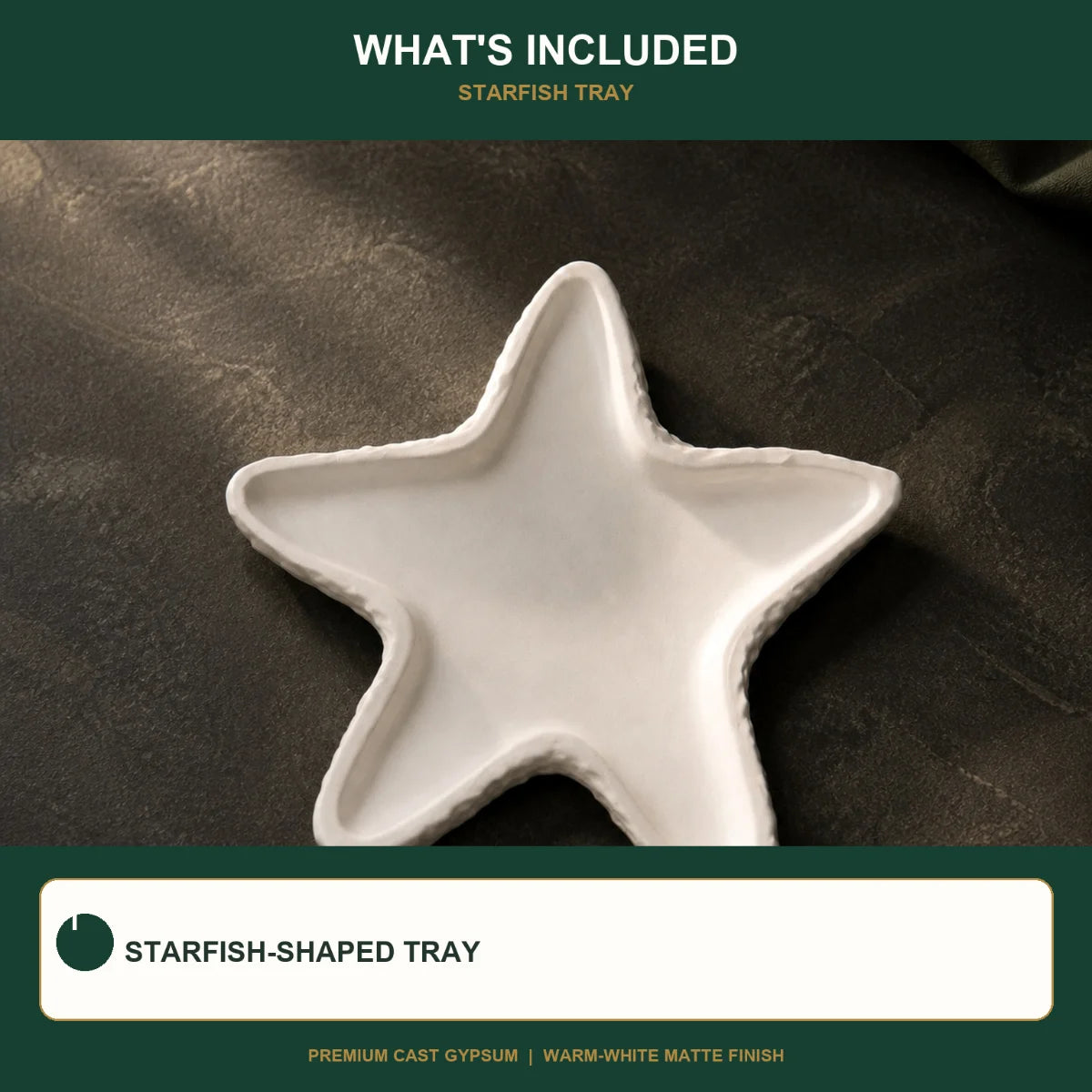 Everything included: the hand-cast plaster of paris pieces