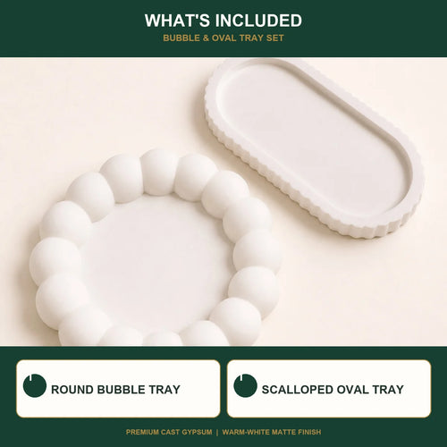 Everything included: the hand-cast plaster of paris pieces