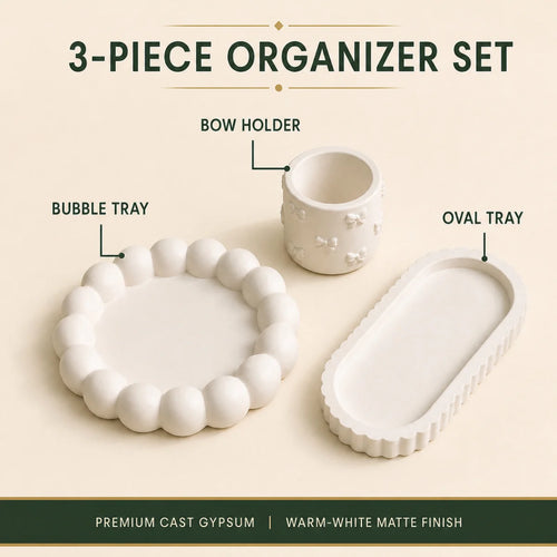 Everything included: the hand-cast plaster of paris pieces