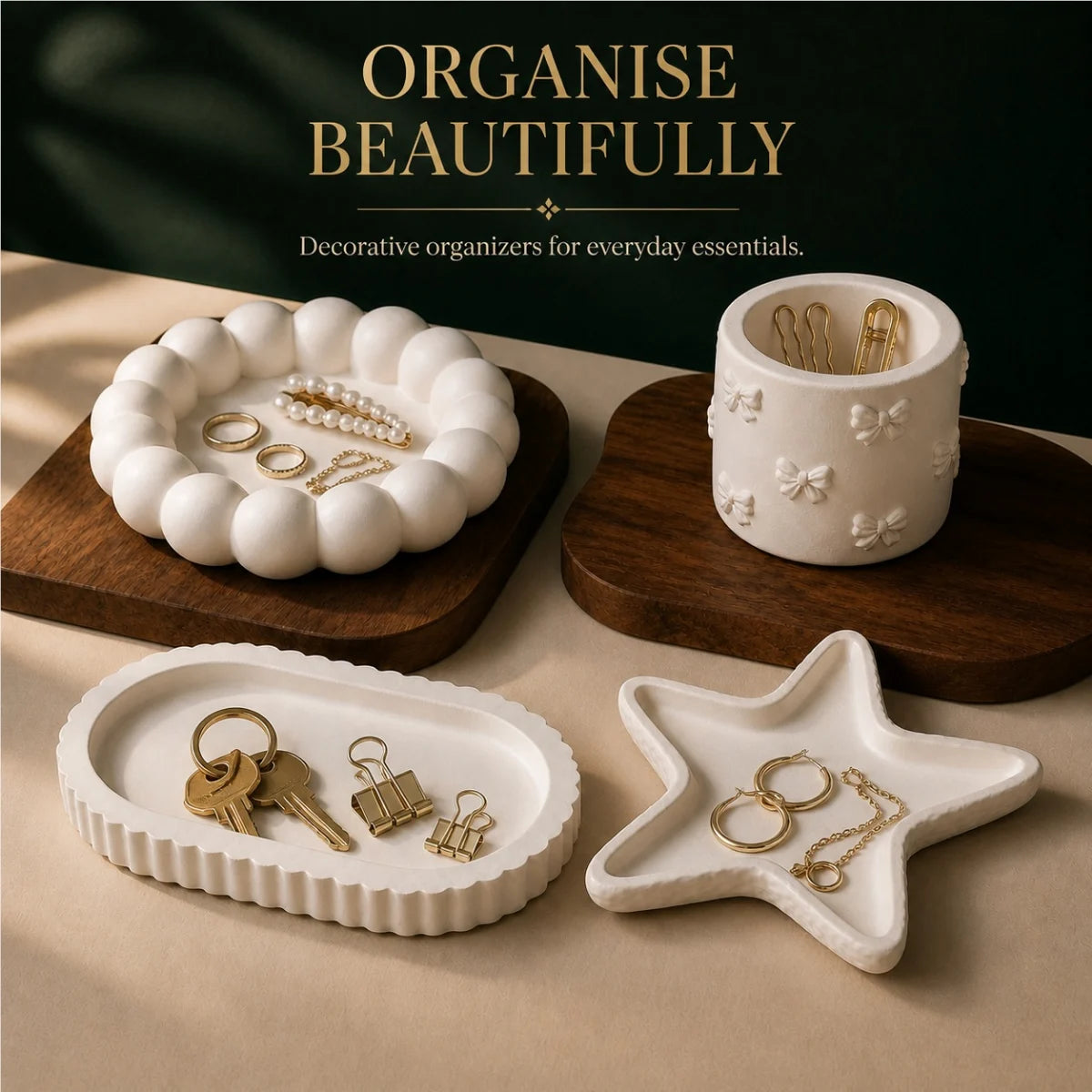Ready to use — open the box, display the pieces